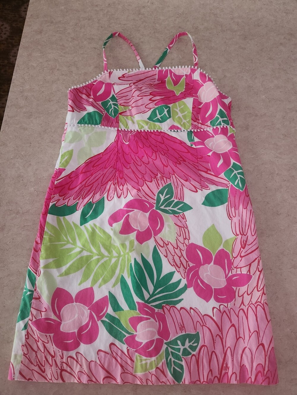 Lilly Pulitzer Pink Floral Tropical Sundress